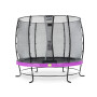 EXIT Trampoline Elegant ø253cm avec filet de sécurité Economy - violet