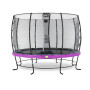 EXIT Trampoline Elegant ø427cm avec filet de sécurité Economy - violet
