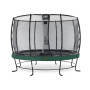 EXIT Trampoline Elegant Premium ø366cm avec filet de sécurité Deluxe - vert