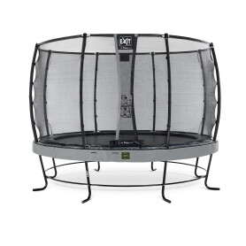 EXIT Trampoline Elegant Premium ø427cm avec filet de sécurité Deluxe - gris