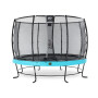 EXIT Trampoline Elegant Premium ø366cm avec filet de sécurité Deluxe - bleu