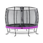 EXIT Trampoline Elegant Premium ø427cm avec filet de sécurité Deluxe - violet