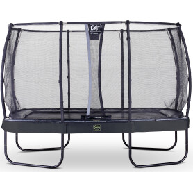 EXIT Trampoline Elegant Premium de 214x366cm avec filet de sécurité Deluxe - noir