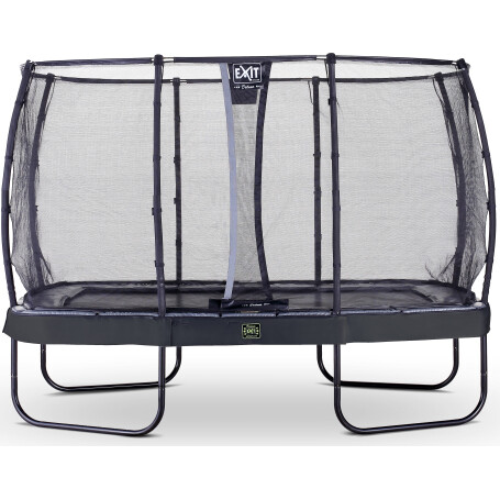 EXIT Trampoline Elegant Premium de 214x366cm avec filet de sécurité Deluxe - noir