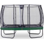 EXIT Trampoline Elegant Premium de 214x366cm avec filet de sécurité Deluxe - vert