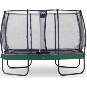 EXIT Trampoline Elegant Premium de 244x427cm avec filet de sécurité Deluxe - vert