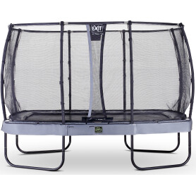 EXIT Trampoline Elegant Premium de 244x427cm avec filet de sécurité Deluxe - gris