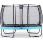 EXIT Trampoline Elegant Premium de 214x366cm avec filet de sécurité Deluxe - bleu