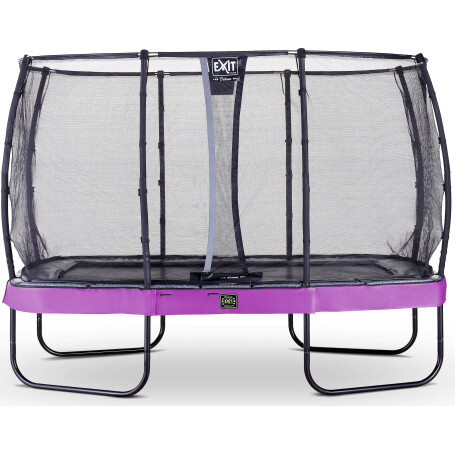 EXIT Trampoline Elegant Premium de 214x366cm avec filet de sécurité Deluxe - violet
