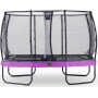 EXIT Trampoline Elegant Premium de 244x427cm avec filet de sécurité Deluxe - violet