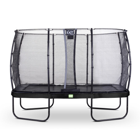 EXIT Trampoline Elegant de 244x427cm avec filet de sécurité Economy - noir