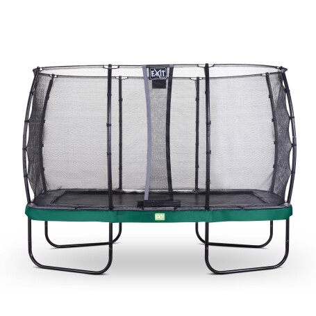 EXIT Trampoline Elegant de 214x366cm avec filet de sécurité Economy - vert