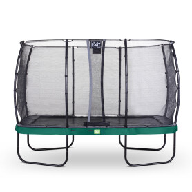 EXIT Trampoline Elegant de 244x427cm avec filet de sécurité Economy - vert