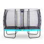 EXIT Trampoline Elegant de 244x427cm avec filet de sécurité Economy - bleu