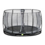 EXIT Trampoline enterré Elegant ø366cm avec filet de sécurité Economy - noir