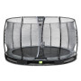 EXIT Trampoline enterré Elegant ø427cm avec filet de sécurité Economy - noir