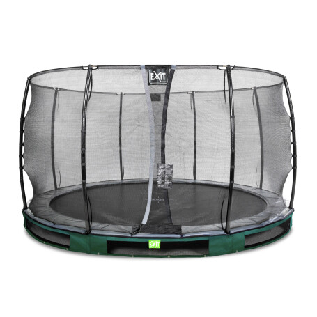 EXIT Trampoline enterré Elegant ø366cm avec filet de sécurité Economy - vert