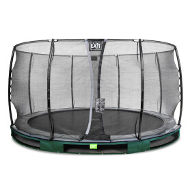 EXIT Trampoline enterré Elegant ø427cm avec filet de sécurité Economy - vert