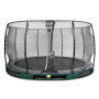EXIT Trampoline enterré Elegant ø427cm avec filet de sécurité Economy - vert