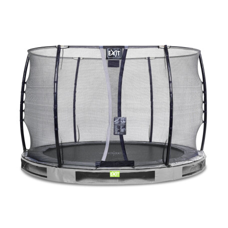 EXIT Trampoline enterré Elegant ø305cm avec filet de sécurité Economy - gris