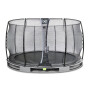 EXIT Trampoline enterré Elegant ø366cm avec filet de sécurité Economy - gris