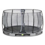 EXIT Trampoline enterré Elegant ø427cm avec filet de sécurité Economy - gris