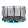 EXIT Trampoline enterré Elegant ø366cm avec filet de sécurité Economy - bleu