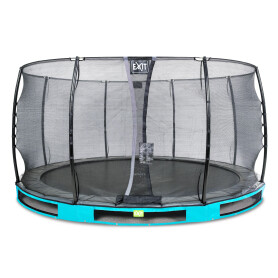 EXIT Trampoline enterré Elegant ø427cm avec filet de sécurité Economy - bleu