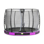 EXIT Trampoline enterré Elegant ø305cm avec filet de sécurité Economy - violet