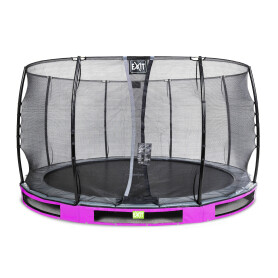 EXIT Trampoline enterré Elegant ø366cm avec filet de sécurité Economy - violet