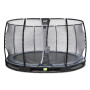 EXIT Trampoline enterré Elegant Premium ø427cm avec filet de sécurité Deluxe - noir