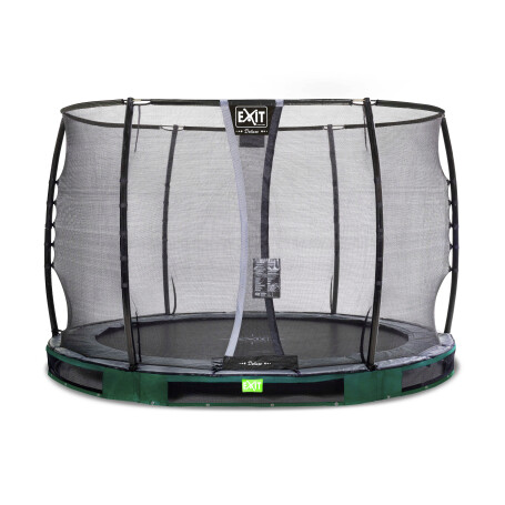 EXIT Trampoline enterré Elegant Premium ø305cm avec filet de sécurité Deluxe - vert