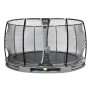 EXIT Trampoline enterré Elegant Premium ø427cm avec filet de sécurité Deluxe - gris