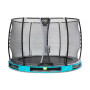 EXIT Trampoline enterré Elegant Premium ø305cm avec filet de sécurité Deluxe - bleu