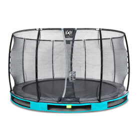 EXIT Trampoline enterré Elegant Premium ø366cm avec filet de sécurité Deluxe - bleu