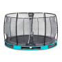 EXIT Trampoline enterré Elegant Premium ø366cm avec filet de sécurité Deluxe - bleu
