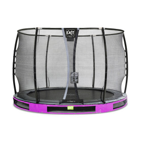EXIT Trampoline enterré Elegant Premium ø305cm avec filet de sécurité Deluxe - violet