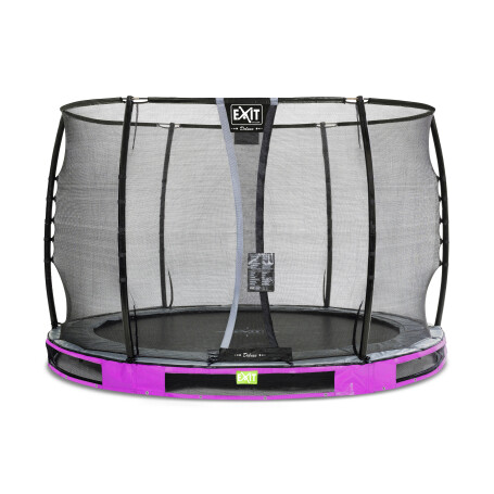 EXIT Trampoline enterré Elegant Premium ø305cm avec filet de sécurité Deluxe - violet