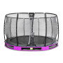EXIT Trampoline enterré Elegant Premium ø366cm avec filet de sécurité Deluxe - violet