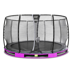 EXIT Trampoline enterré Elegant Premium ø427cm avec filet de sécurité Deluxe - violet
