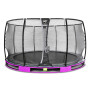 EXIT Trampoline enterré Elegant Premium ø427cm avec filet de sécurité Deluxe - violet