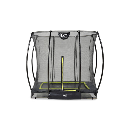 EXIT Le trampoline Silhouette inground 153x214cm avec filet de sécurité - noir