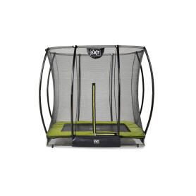 EXIT Le trampoline Silhouette inground 153x214cm avec filet de sécurité - vert