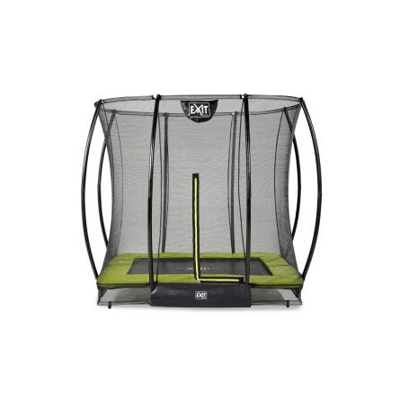 EXIT Le trampoline Silhouette inground 153x214cm avec filet de sécurité - vert