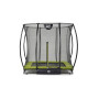 EXIT Le trampoline Silhouette inground 153x214cm avec filet de sécurité - vert