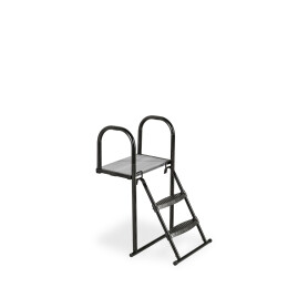 EXIT Plateforme Trampoline avec échelle pour hauteur de cadre de trampoline entre 50-65cm