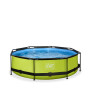 EXIT Piscine Lime ø300x76cm avec pompe filtrante - vert