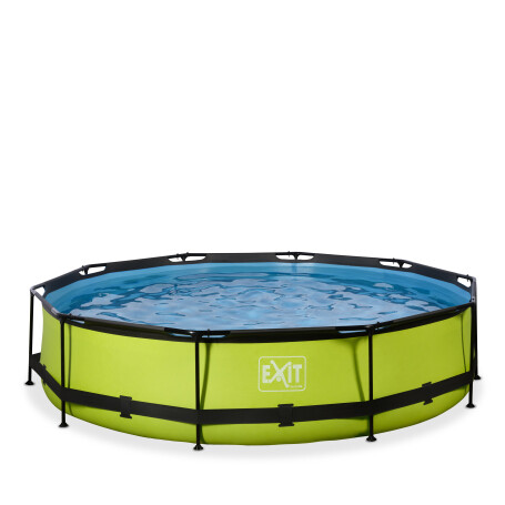 EXIT Piscine Lime ø360x76cm avec pompe filtrante - vert