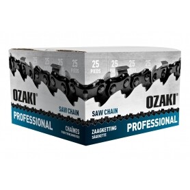 Rouleau de chaîne de tronçonneuse carrée 3/8" 050 (1,3mm) 25 pieds OZAKI ZK50AL72CL25P