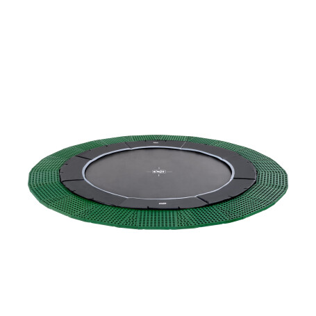 EXIT Dynamic trampoline enterré au niveau du sol ø305cm avec dalles de sécurité Freezone - noir